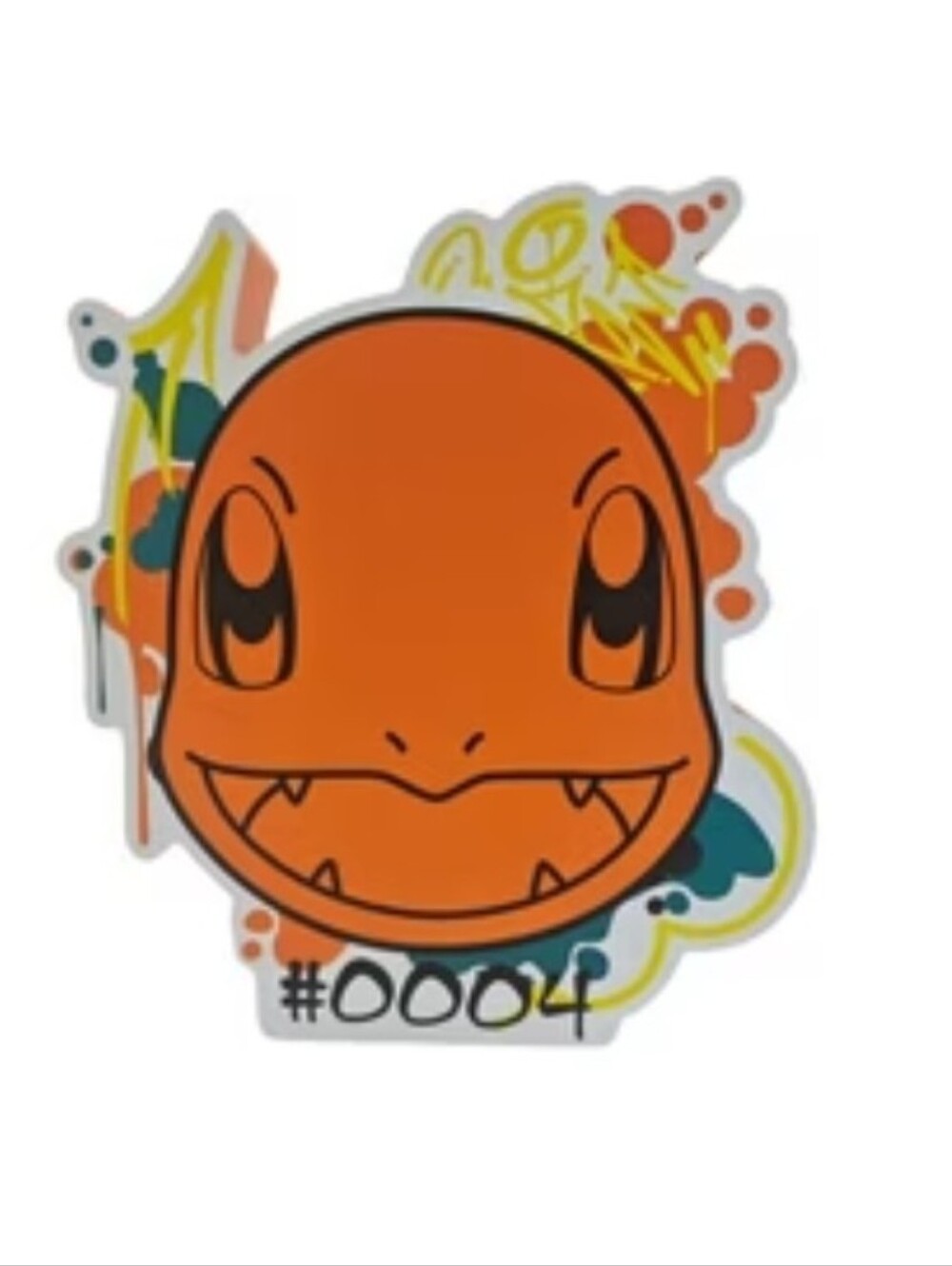 NWT Pokemon Charmander Head Graffiti Large Die Cut MDF Box Wall Sign